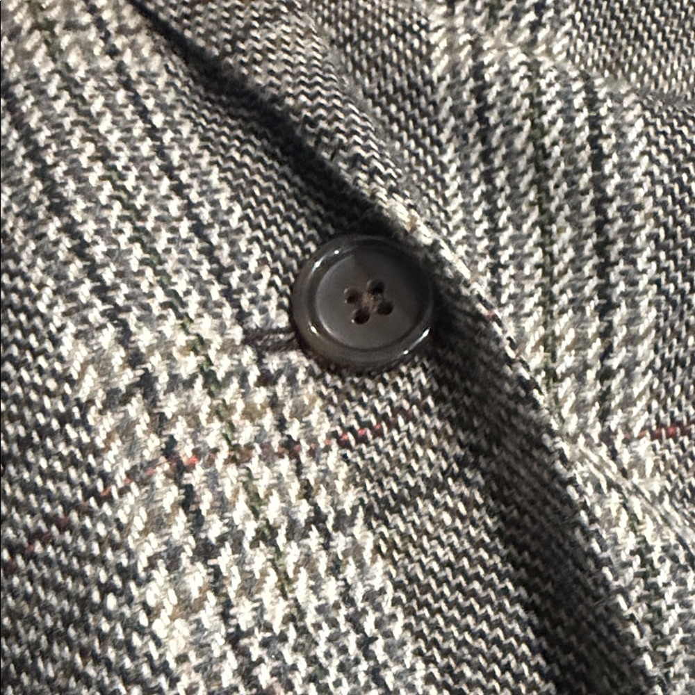 Talbots women’s LONG WOOL BLEND BLAZER - GLEN PLAID - Picture 4 of 6